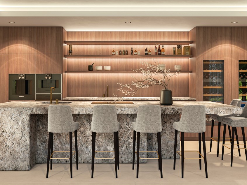 New build villa, Golf Valley, luxury fitted kitchen