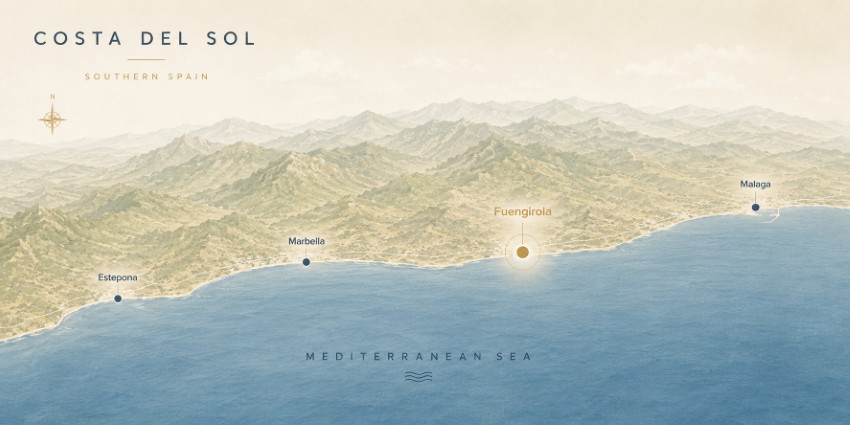 Map showing the location of Fuengirola