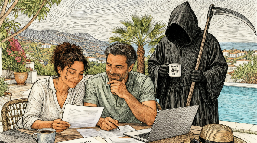 Non-resident sellers reviewing their tax documents to make sure their payments are made in time