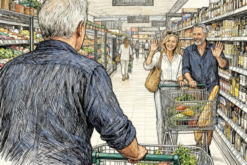 Die Supermarktregel. Wenn man Menschen gegenüber immer ehrlich ist, muss man niemandem aus dem Weg gehen.