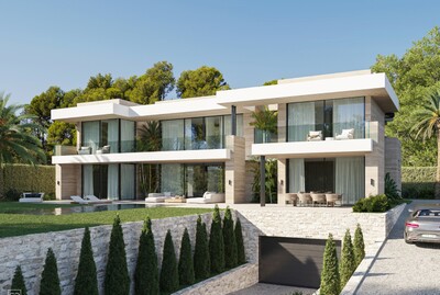 Luxury 5 bedroom villa under construction in El Paraiso, Estepona