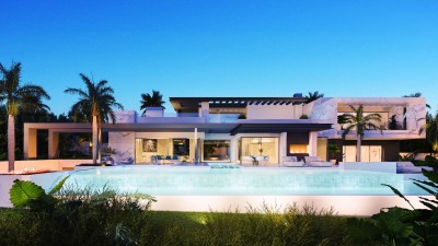 Two prestigious luxury villas under construction in a beautiful location at El Paraiso, Benahavis