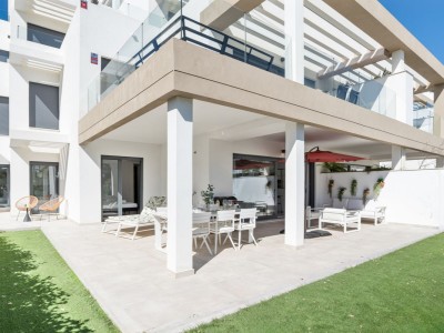 3 bedroom, 2 bathroom garden apartment for sale in South Bay, Estepona on the Costa del Sol