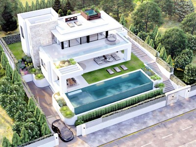 Newly built 6 bedroom beachside villa for sale in Marbesa, Marbella on the Costa del Sol