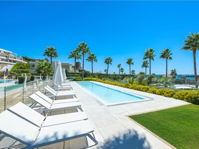 Fully renovated, 2-bedroom beachfront apartment at Velaya on the New Golden Mile, Estepona.