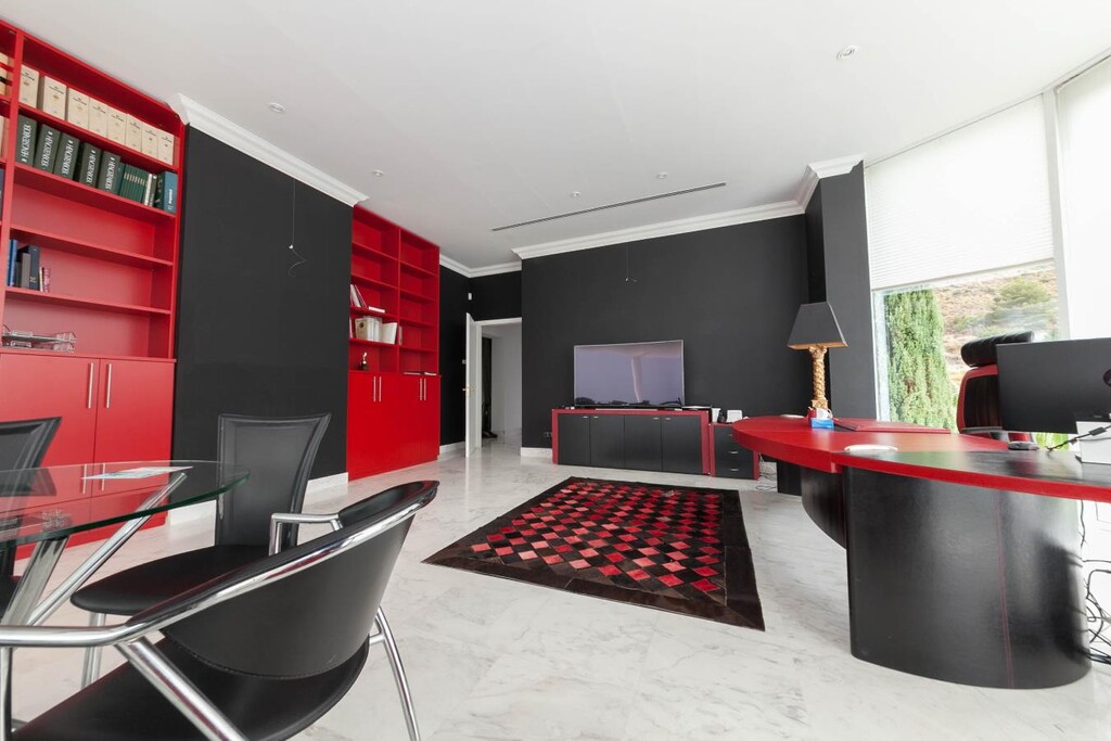 Office area Luxury Villa Sierra Blanca Marbella-6